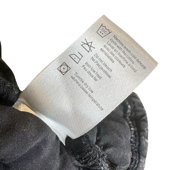 CHASER REVOLVE Quilted Mock Neck DENIM Puffer Vest Black Cloud Wash Grey Small - Picture 13 of 13